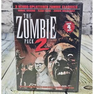 Zombie Pack 2 DVD NEW 3-Disc Set Burial Ground Flesh Eater Zombie Holocaust